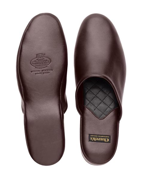 church's hermes slippers|church's nappa leather slippers.